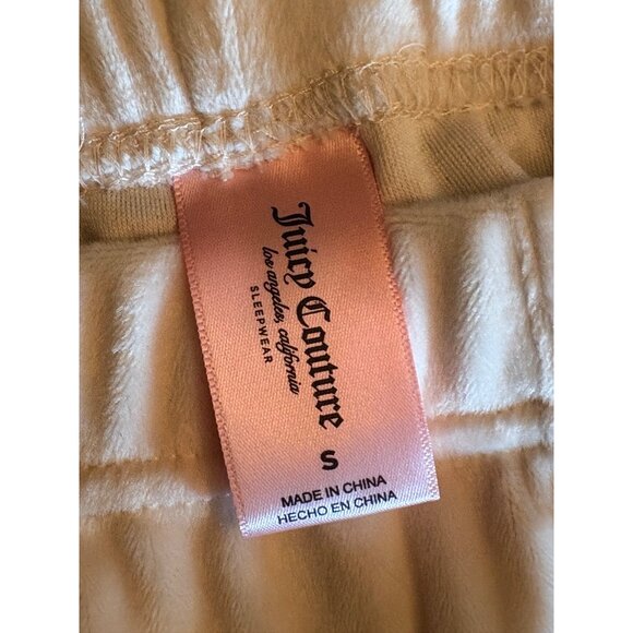 2 piece Juicy Couture Small Pajamas With Rhinestone Logo Soft Cozy Lounge Wear - Picture 8 of 14